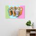 Ebern Designs Food & Cuisine Pastel Ice Cream Ice Cream & Milkshakes - Wrapped Canvas Graphic Art Print Canvas in Blue/Pink | Wayfair