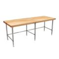 John Boos Wood Top Prep Station Wood/Stainless Steel in Brown/Gray | 35.75 H x 30 D in | Wayfair TNB09