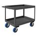 Durham Manufacturing Stock Cart w/ High Lips Metal in Gray | 37.63 H x 54.25 W x 24.25 D in | Wayfair RSC3-2448-2-3.6K-6PU-95