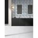 Emser Tile La Vie™ Beveled Glass Grid Mosaic Tile Natural Stone/Mixed Material/Glass/Marble in Gray | 0.25 D in | Wayfair W13LAVISI1212MO