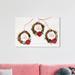 The Holiday Aisle® Holiday & Seasonal Holiday Wreaths Holidays - Wrapped Canvas Photograph Print on Canvas in White | 24 H x 36 W x 0.8 D in | Wayfair