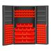 WFX Utility™ Retford 72" H x 48.13" W x 24.56" D Cabinet, Wood in Red/Gray | 72 H x 48.13 W x 24.56 D in | Wayfair 5744C30D2BA841C2A5BB542ED0111FA9