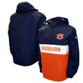 Men's Franchise Club Navy Auburn Tigers Alpha Anorak Half-Zip Pullover Jacket