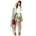 Madewell Skirts | Madewell Metallic Gold Skirt | Color: Gold | Size: 8