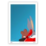 Cincinnati Reds 14'' x 20'' Bugs Bunny Limited Edition Fine Art Print