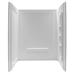 Rose 60 in. x 36 in. x 74 in. 3-piece DIY Friendly Alcove Shower Surround in White - ANZZI SW-AZ8077