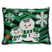 Boston Celtics 20'' x 26'' Holiday Snowman Bed Pillow