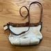 Coach Bags | Coach White And Brown Leather Shoulder Bag | Color: Brown/White | Size: Os