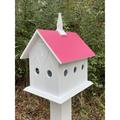 Paradise Birdhouses Chapel 20 in x 15 in x 12 in Birdhouse Plastic in Pink | 20 H x 15 W x 12 D in | Wayfair CHH100-PK-S