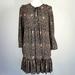 Madewell Dresses | Madewell 100% Silk Dress | Color: Black/Blue | Size: 4
