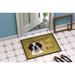 Winston Porter Welby Saint Bernard Spoiled Dog Lives Here Non-Slip Outdoor Door Mat Synthetics | 18 W x 27 D in | Wayfair