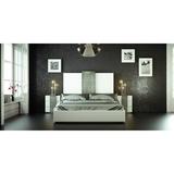 Everly Quinn Peeples Solid Wood Standard 3 Piece Bedroom Set Wood in Brown/Gray/White | King | Wayfair 61525A845A11412C8CC79623F1B44A9C