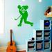 Harriet Bee Hockey Player Wall Decal Vinyl in Green | 13 H x 12 W in | Wayfair D7B76905D86D40AF9C48EC4C1BB4D299