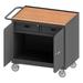 WFX Utility™ Cache 36" H x 42" W x 24" D Mobile Bench Storage Cabinet in Gray | 36.375 H x 42.125 W x 24.25 D in | Wayfair