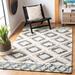 White 36 x 0.79 in Indoor Area Rug - Dakota Fields Geometric Handmade Tufted Wool Gray/Beige Area Rug Wool | 36 W x 0.79 D in | Wayfair