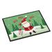 The Holiday Aisle® Envere Merry Christmas Santa Claus Ho Ho Ho Outdoor Door Mat Rubber | Rectangle 1'6" x 2'3" | Wayfair