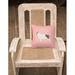 Winston Porter Bull Terrier Indoor/Outdoor Throw Pillow Polyester/Polyfill blend in Pink | 14 H x 14 W x 3 D in | Wayfair
