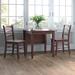 Red Barrel Studio® Chemagan 3 - Piece Drop Leaf Solid Wood Dining Set Wood in Brown | 29.13 H in | Wayfair 1DEB32774D004646B56F422AC5FC6943