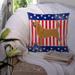 Trinx Patriotic Indoor/Outdoor Throw Pillow Polyester/Polyfill blend | 14 H x 14 W x 3 D in | Wayfair 097624E5D5F443318B5F2B5069D967AF