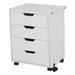 Arrow Sewing Shirley Rolling Storage Caddy by Arrow Classic Sewing Furniture Wood in White | 28.12 H x 43.5 W x 16.13 D in | Wayfair 441