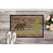 Millwood Pines Gilcrease Welcome to the Cabin Non-Slip Indoor Door Mat Synthetics in White | Rectangle 2' x 3' | Wayfair