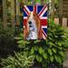 The Holiday Aisle® English Union Jack British Flag 2-Sided Garden Flag, Polyester in Orange/Gray | 15 H x 11 W in | Wayfair