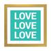 East Urban Home Love, Love, Love - Textual Art Print Paper in Blue/White | 16 H x 16 W x 1 D in | Wayfair 8FC6EB75712C45EEAA89C90CEE37EFD2