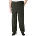 Men's Big & Tall Explorer Plush Fleece Pants by KingSize in Forest Green (Size 8XL)