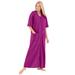 Plus Size Women's Long French Terry Zip-Front Robe by Dreams & Co. in Rich Magenta (Size 6X)