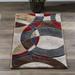 Brown 97 x 0.28 in Area Rug - Wrought Studio™ Adonia Abstract Gray/Beige Area Rug Polypropylene | 97 W x 0.28 D in | Wayfair