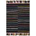 Black/Blue 93 x 0.5 in Area Rug - Justina Blakeney x Loloi Jamila Hand Hooked Wool Black/Blue/Yellow/Pink Area Rug Wool | 93 W x 0.5 D in | Wayfair