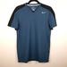 Nike Shirts | Nike Tennis Dri- Fit Dark Teal V-Neck Size Small | Color: Black/Green | Size: S