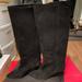 Kate Spade Shoes | Kate Spade Knee High Suede Boots | Color: Black | Size: 8.5