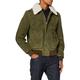 Schott NYC Men's Lc2410s Leather Jacket, Khaki, Small