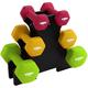 ACTIVE FOREVER Hex Dumbbells (Pair), Neoprene Waterproof Non-slip Dumbbells (MultiColor 2×(1+2+3) kg)