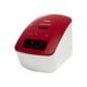 Brother QL-600R Rot Etikettendrucker (USB-Schnittstelle, Barcodedruck, automatische Schneideeinheit), 130, QL600RXX1