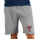 Men's Concepts Sport Gray Texas Tech Red Raiders Mainstream Terry Shorts