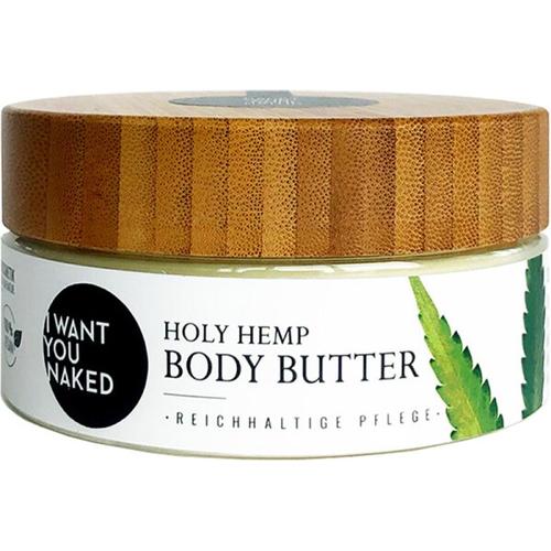 I Want You Naked Holy Hemp Body Butter Bio-Hanfsamenöl & Vitamin E 200 ml