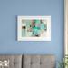 East Urban Home 'Teal & Aqua Reflections #2' by Silvia Vassileva Print, Wood in Blue/Green/White | 18 H x 26 W x 1.5 D in | Wayfair