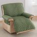 George Oliver Reversible Quilted T-Cushion Recliner Slipcover, Polyester in Green | 52 H x 32 W x 25 D in | Wayfair