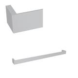 Rohl Quartile™ 24" Towel Bar Metal in Gray | 1.38 H x 2.219 D in | Wayfair QU102-APC