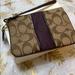 Coach Bags | Coach Signature Colorblock Wristlet | Color: Brown/Purple | Size: Os