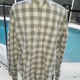 J. Crew Shirts | J.Crew - Large Men's Slim Cut Gray Plaid Shirt | Color: Gray/White | Size: L