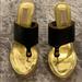 Michael Kors Shoes | Michael Kor’s Sandals | Color: Black/Gold | Size: 8