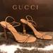 Gucci Shoes | Gucci Tom Ford Collection Bamboo Nude Heel 8b | Color: Tan | Size: 7.5