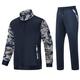 MAGCOMSEN Tracksuit Mens Full Zip Jackets Running Suit Camouflage Gym Joggers Tracksuits Soft Bottoms Sport Tracksuit with Zip Pockets, Navy Blue