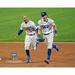 Cody Bellinger and Mookie Betts Los Angeles Dodgers Unsigned 2020 MLB World Series Champions Celebration Photograph