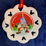 Disney Holiday | Disney Park 2009 Passholder Mickey Minnie Ornament | Color: Red/White | Size: Os