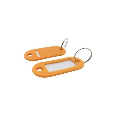 1-PACK 500x Schlüsselanhänger mit Schlüsselring und Einleger ORANGE