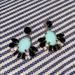 J. Crew Jewelry | J. Crew Costume Earrings Black/Turquoise Dangle | Color: Black | Size: Os